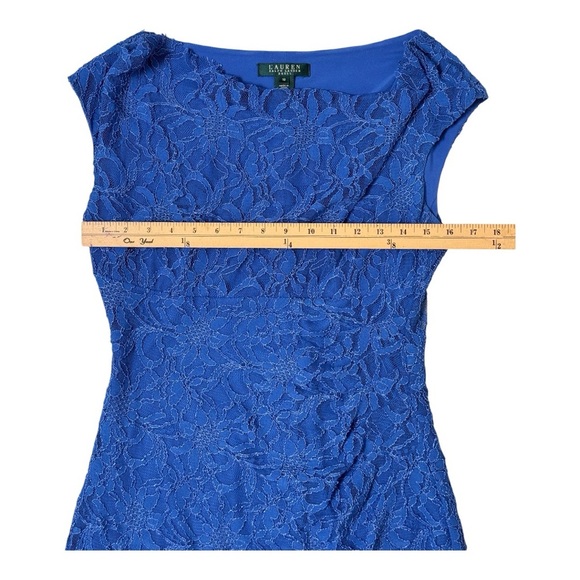 RALPH LAUREN Womens Petite
Sleeveless Bodycon Dress Blue Floral Size 10 - Picture 3 of 5